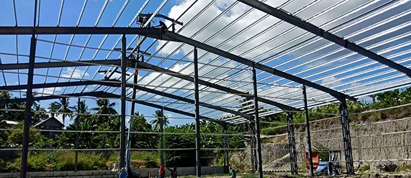 Centro logístico de almacén con estructura de acero de 9855m² (Davao, Filipinas)