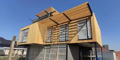 Edificio residencial de estructura de acero de tres plantas (Países Bajos)