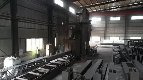 Soldadura y enderezamiento de vigas en H