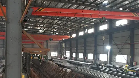 Almacén de piezas de estructura de acero