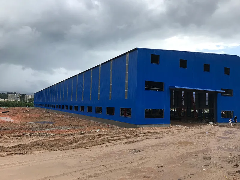 Fábrica de estructura de acero de 400 toneladas para el procesamiento de barras de refuerzo para carreteras