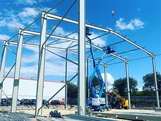 Almacén de estructuras de acero en Bulgaria