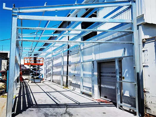 Almacén de estructura de acero galvanizado en caliente en Vancouver, EE.UU.