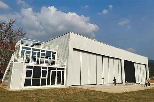 Hangar de estructura de acero de 1183m² (Guangzhou)