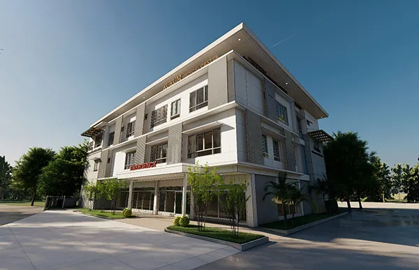 Hospital de estructura de acero de 3 plantas y 1480m² (Oceanía)