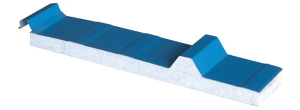 Panel de onda grande azul con junta oculta l