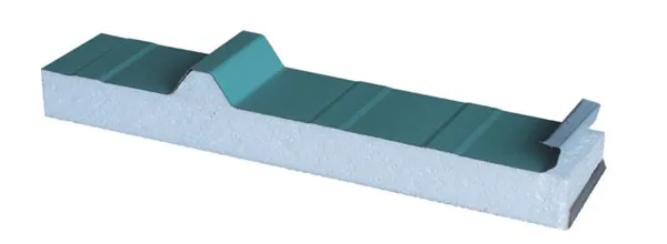 Panel de onda grande verde loto con junta oculta