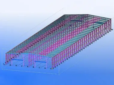 Fábrica de estructura de acero de 400 toneladas