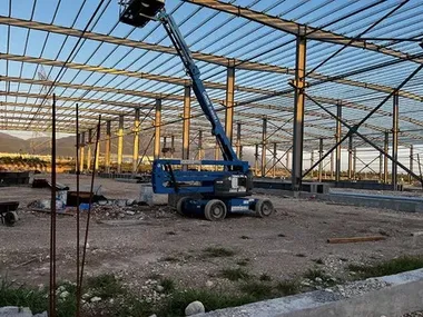 Taller de estructura de acero prefabricada de 400 toneladas en México