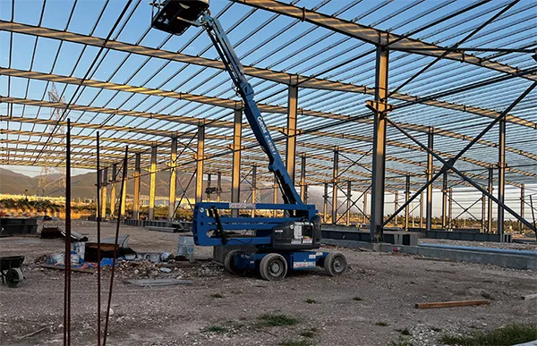 Taller de estructura de acero prefabricada de 400 toneladas en México