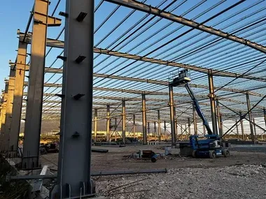 Taller de estructura de acero prefabricada de 400 toneladas en México