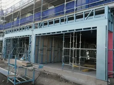 Villa australiana con estructura de acero