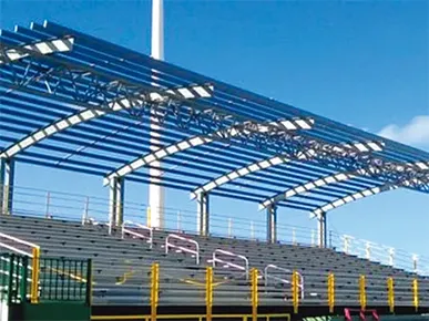 Cobertizo para estadio al aire libre