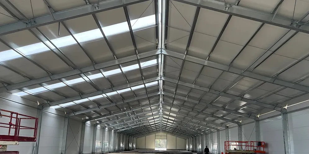 Gallinero de estructura de acero de 2737m² (Polonia)