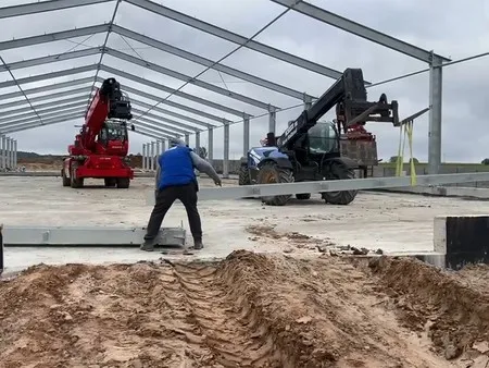 Estructura de acero galvanizado en caliente para edificios de granjas avícolas