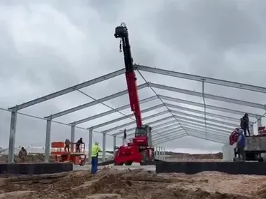 Estructura de acero galvanizado en caliente para edificios de granjas avícolas