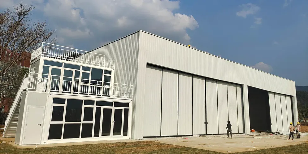 Hangar de estructura de acero de 1183m² (Guangzhou)