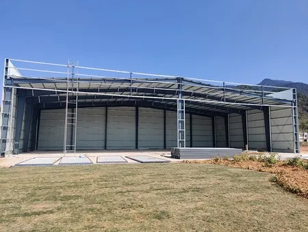 Hangar de estructura de acero de 1183m² (Guangzhou)