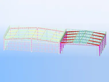 Hangar de estructura de acero de 1183m² (Guangzhou)