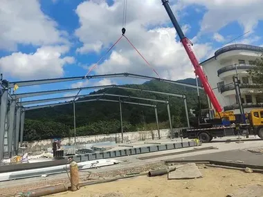 Hangar de estructura de acero de 1183m² (Guangzhou)