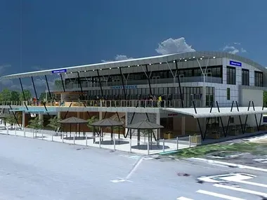 Centro de venta de billetes portuario con estructura de acero de 4744m² (Islas Salomón)