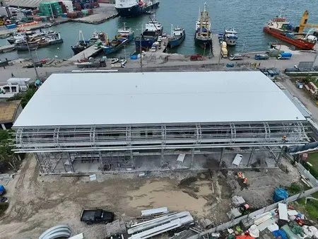 Centro de venta de billetes portuario con estructura de acero de 4744m² (Islas Salomón)