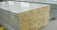 Panel de pared sándwich de lana de roca