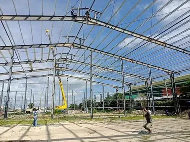 Centro logístico de almacén con estructura de acero de 9855m² (Davao, Filipinas)